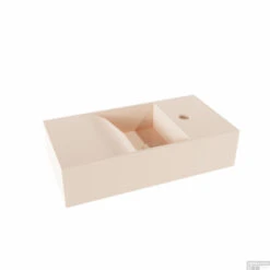 Fontein Salenzi Arro 50x26 Cm Mat Roze Rechts -Sealkin Badkamermeubilair Winkel fontein salenzi arro 50x26 cm mat roze rechts shop