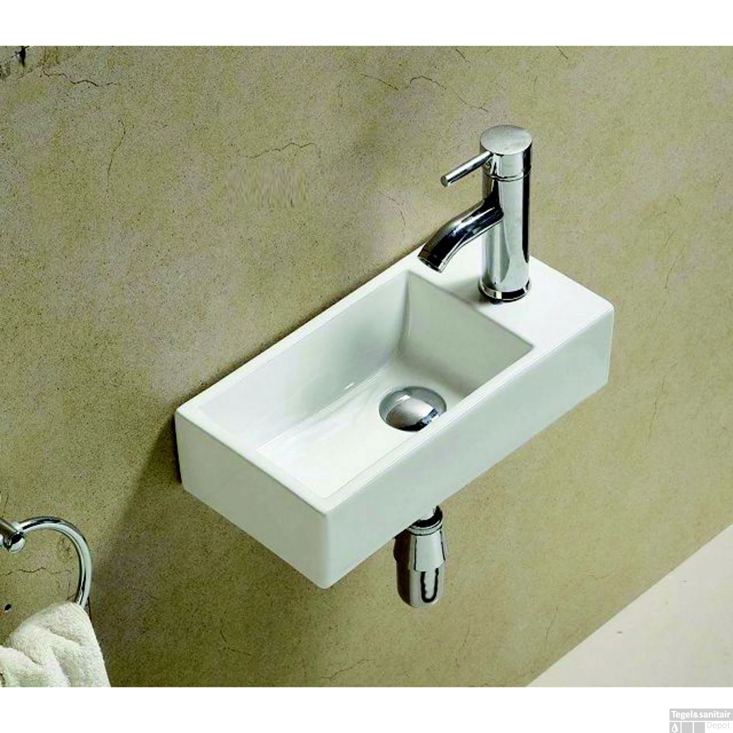 Fonteinset Sanilux Pax 40.5x22x10.5cm Met Afvoer En Kraan Keramiek Wit (Kraan Rechts) 3 Fonteinset Sanilux Pax 40.5x22x10.5cm Met Afvoer En Kraan Keramiek Wit (Kraan Rechts)