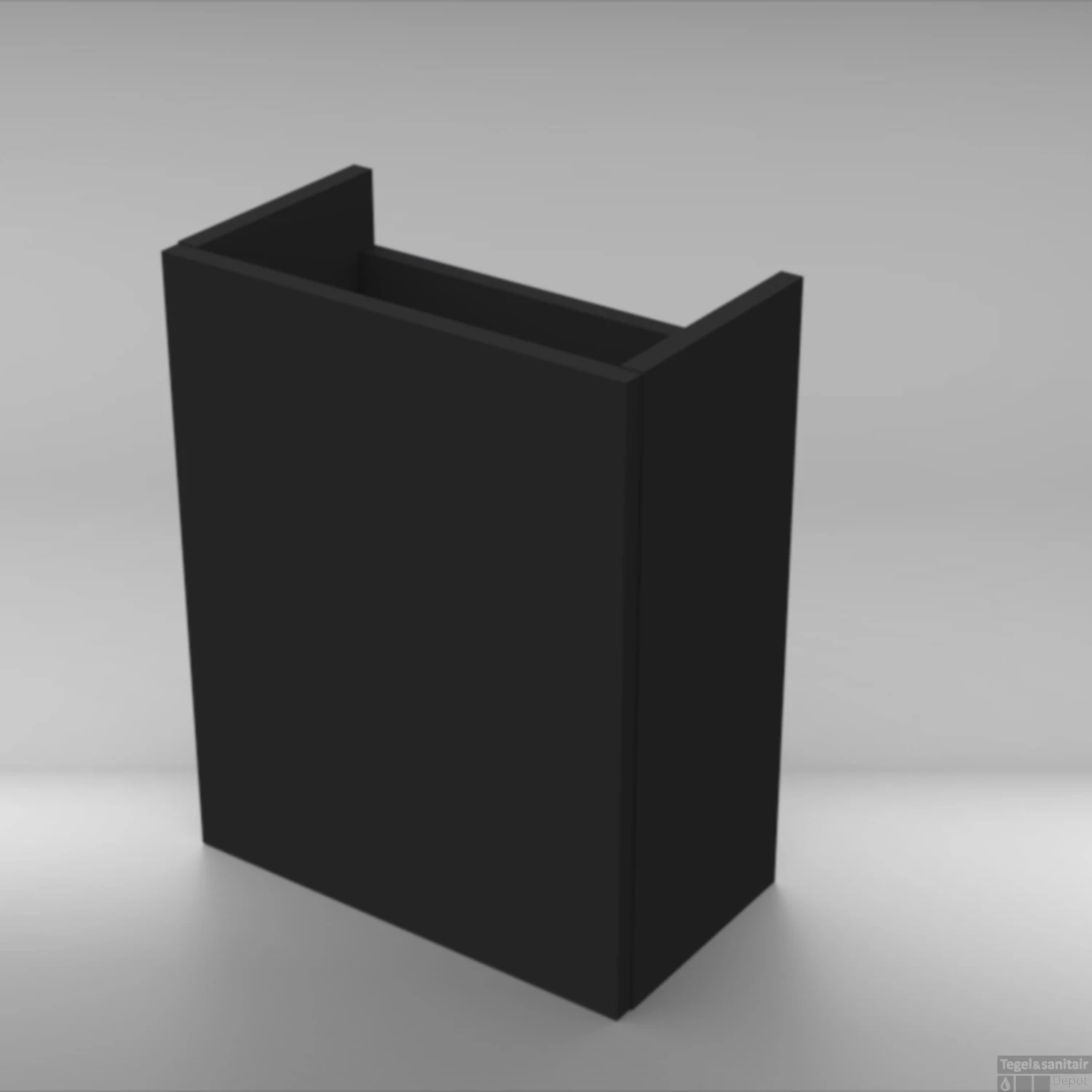 Fonteinkast BWS Mat Zwart Met Marble Fontein Mat Wit 7 Fonteinkast BWS Mat Zwart Met Marble Fontein Mat Wit - Afbeelding 5