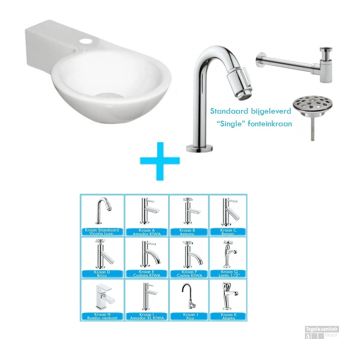 FonteinPack COMPACTE FONTEIN SLANKIE WIT Links (Keuze Uit 18 Kranen) 3 FonteinPack COMPACTE FONTEIN SLANKIE WIT Links (Keuze Uit 18 Kranen)