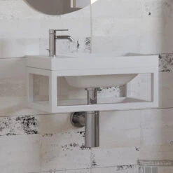 Fonteinset Boss & Wessing Paris 40x22 Cm Met Mat Wit Fontein Mat Wit