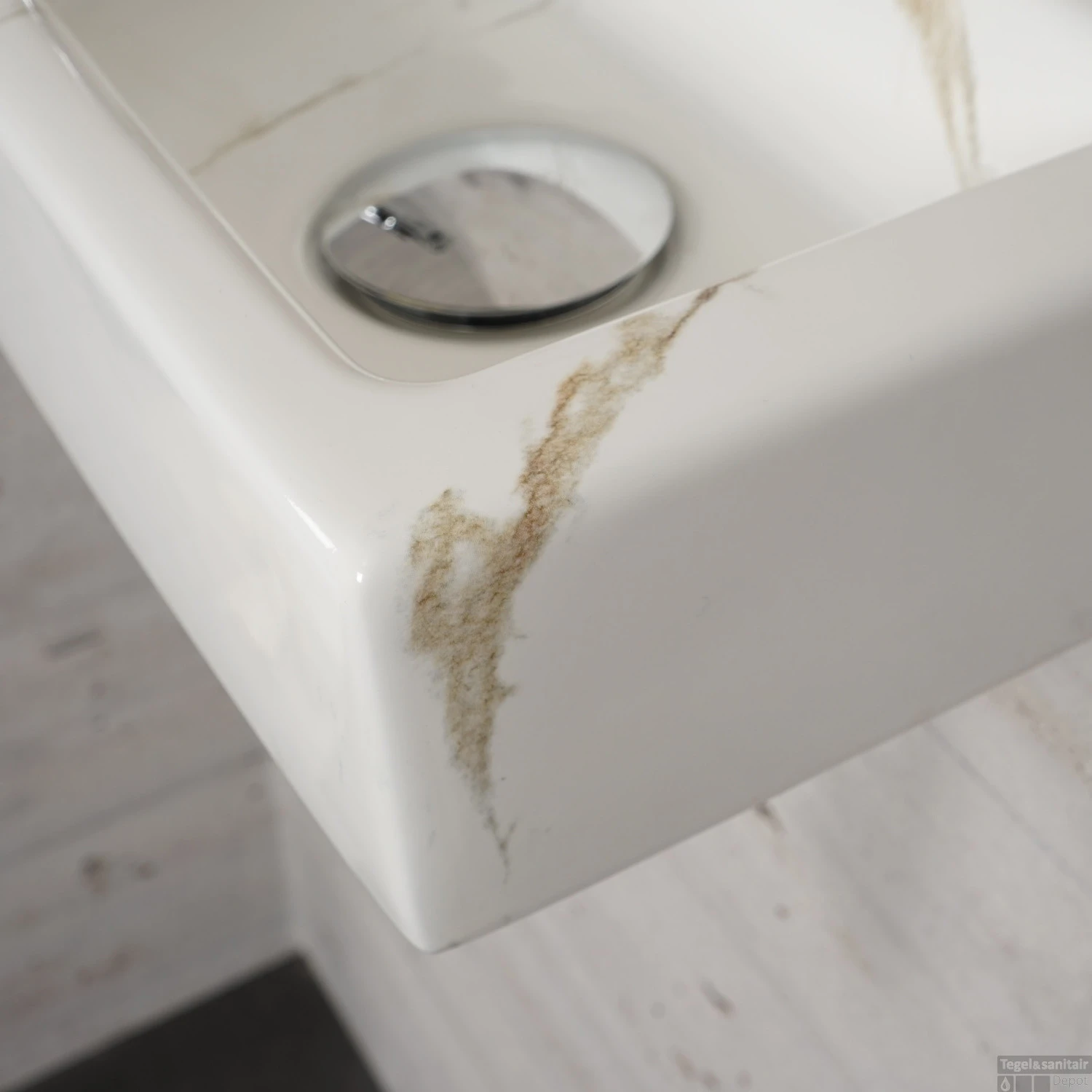 Fonteinset Carrara Marmerlook Wiesbaden Color Chroom (kraangat Links) - Afbeelding 9