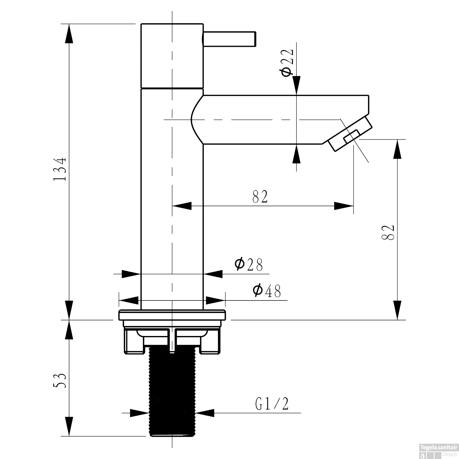 Fonteinset Differnz Bombai Natuursteen 40x22x9 Cm Zwart Met Rechte Kraan Mat Chroom - Afbeelding 6