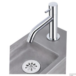 Fonteinset Differnz Force Beton En Handoekrek 40x22x9 Cm Donker Grijs Met Gebogen Kraan Chroom -Sealkin Badkamermeubilair Winkel fonteinset differnz force beton en handoekrek 40x22x9 cm donker grijs met gebogen kraan chroom shop 5