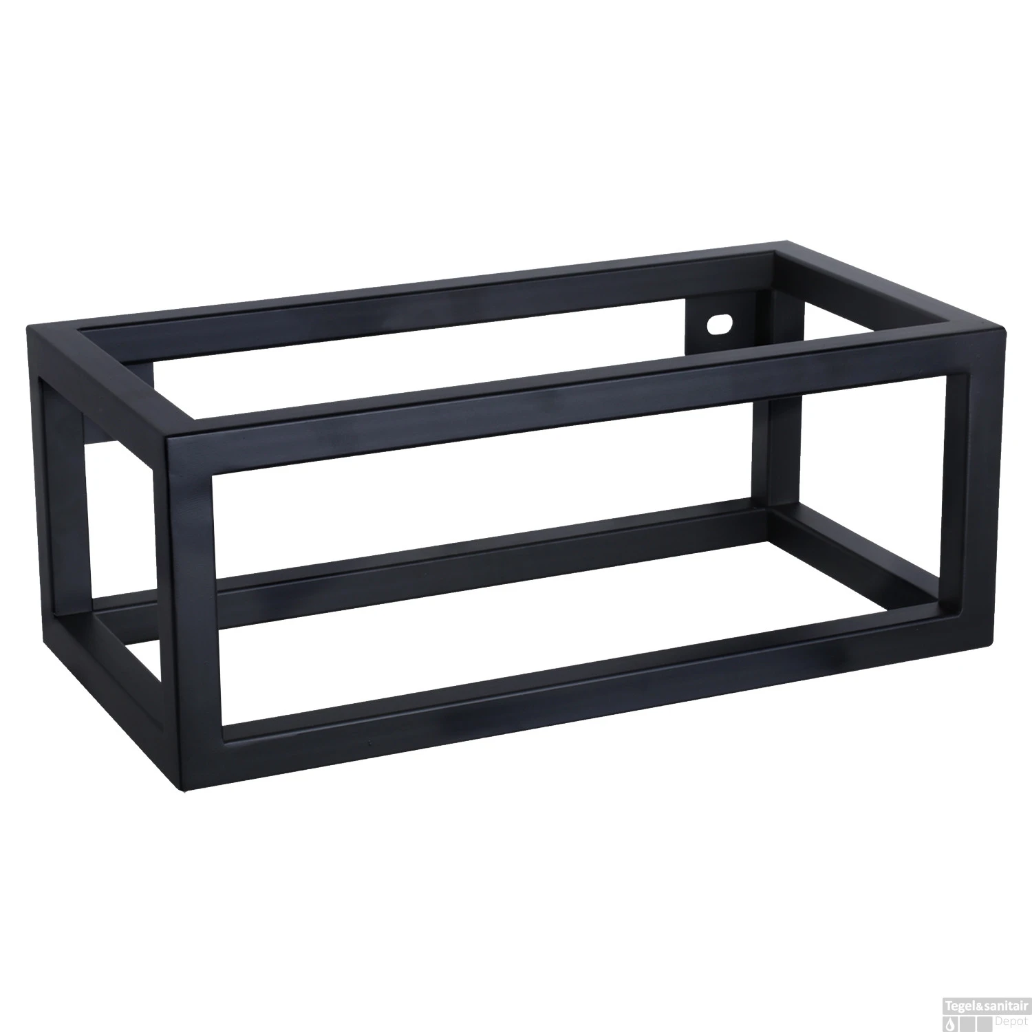 Fonteinset Differnz Force Beton En Handoekrek 40x22x9 Cm Donker Grijs Met Gebogen Kraan Chroom - Afbeelding 5