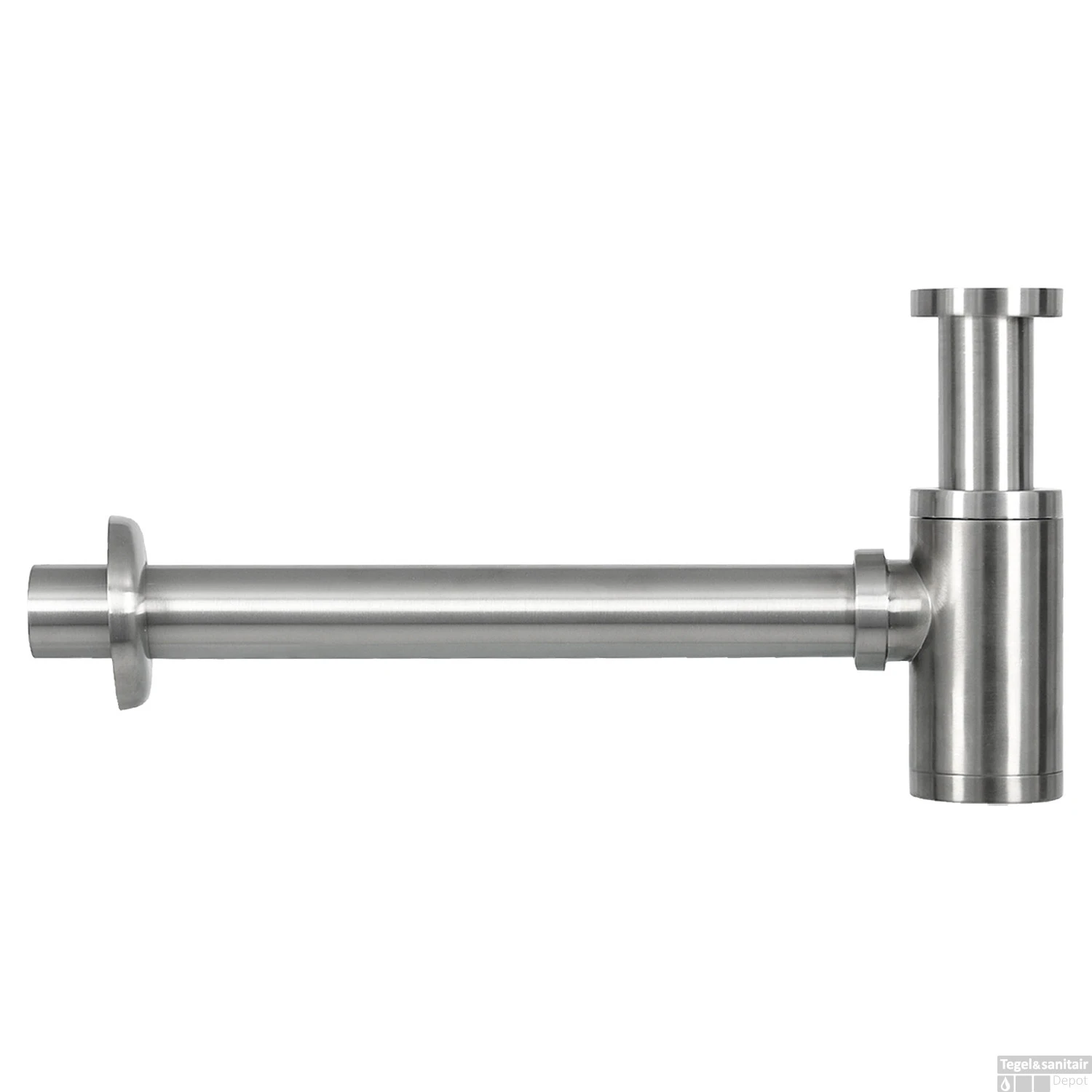 Fonteinset Differnz Ravo Beton En Handoekrek 38.5x18.5x9 Cm Donker Grijs Met Rechte Kraan Mat Chroom - Afbeelding 4