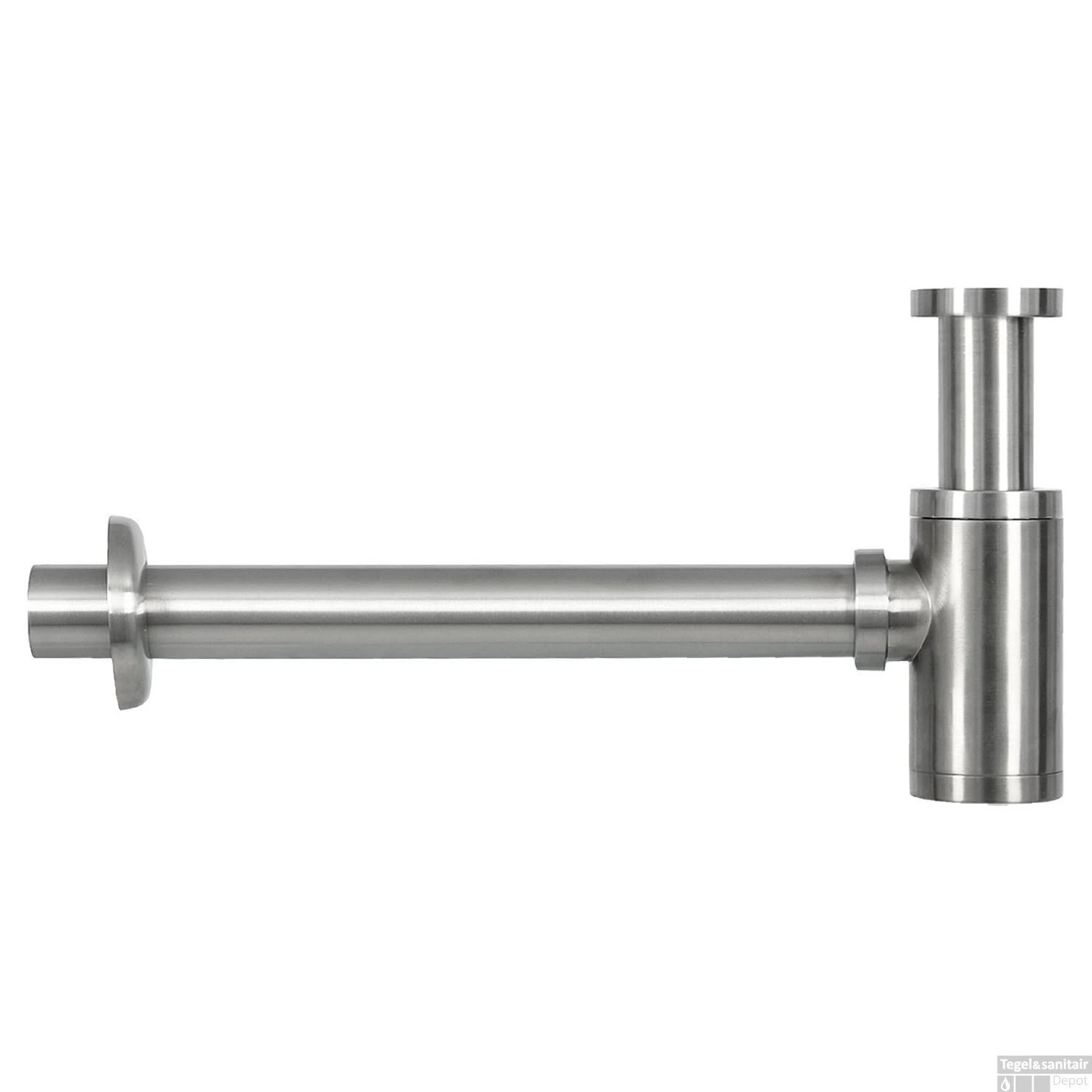 Fonteinset Differnz Ravo Keramiek Met Handoekrek 38.5x18.5x9 Cm Wit Met Gebogen Kraan Mat Chroom - Afbeelding 4