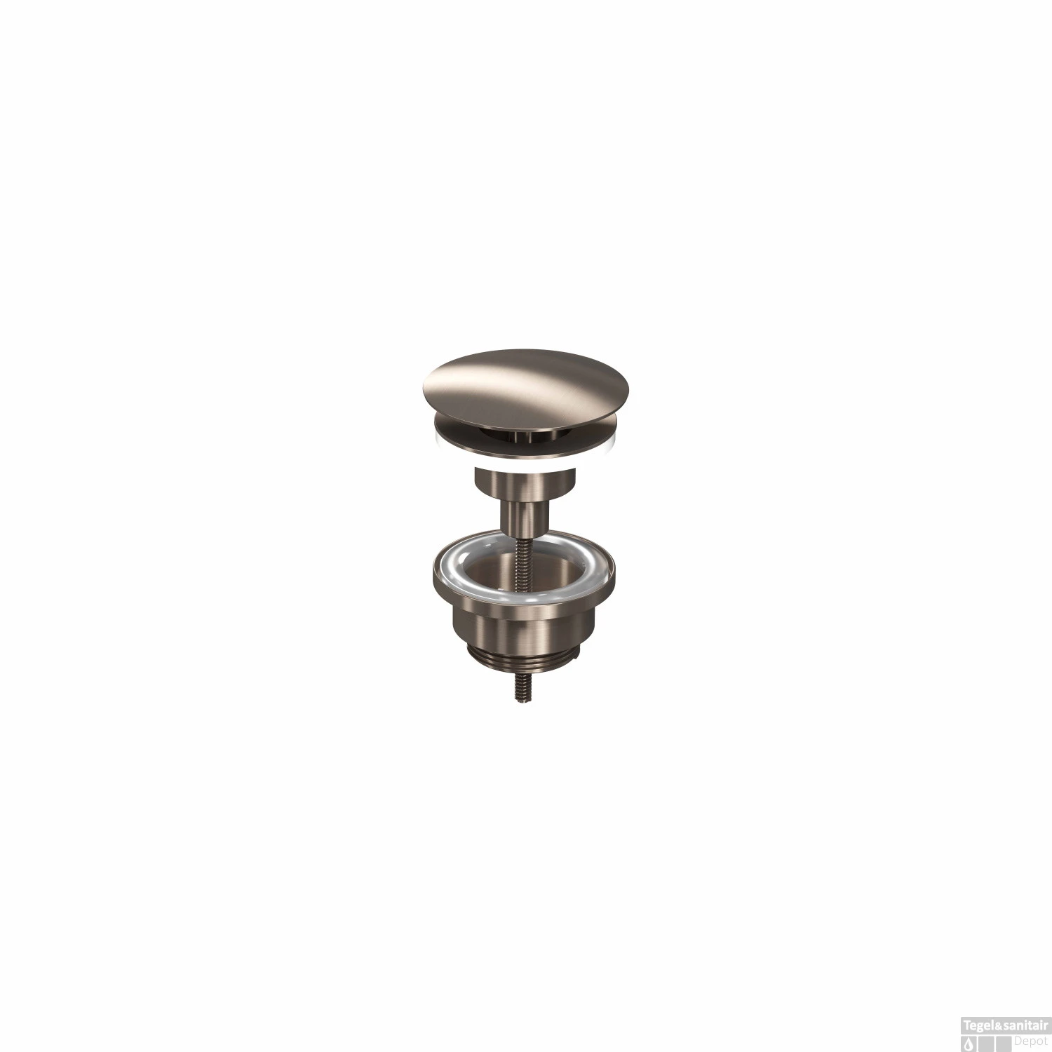 Fonteinset INK Versus 36x18x9 Cm Polystone Mat Wit Met Kraangat Links Brushed Nickel 4 Fonteinset INK Versus 36x18x9 Cm Polystone Mat Wit Met Kraangat Links Brushed Nickel - Afbeelding 2