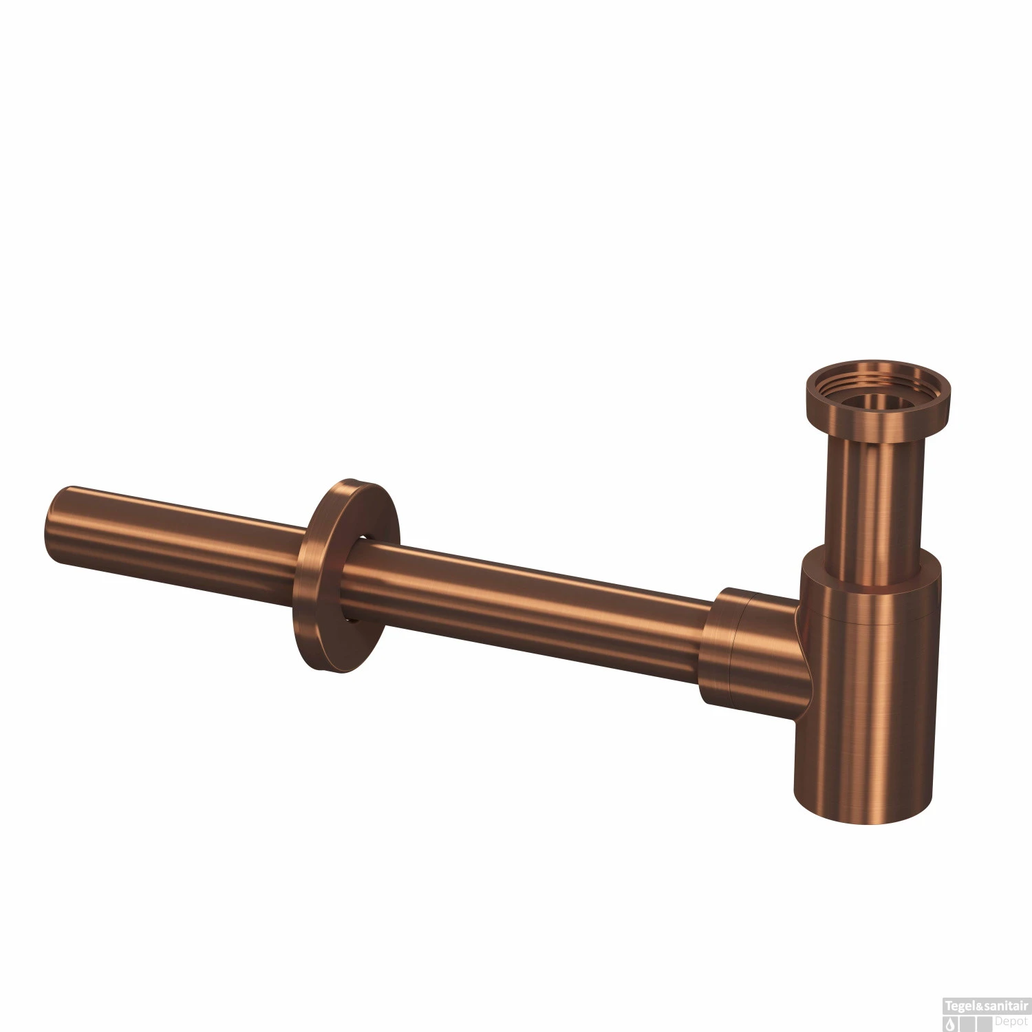 Fonteinset INK Versus 36x18x9 Cm Polystone Mat Wit Met Kraangat Links Mat Rose Goud 4 Fonteinset INK Versus 36x18x9 Cm Polystone Mat Wit Met Kraangat Links Mat Rose Goud - Afbeelding 2