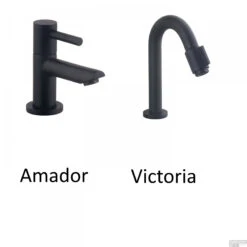 Wiesbaden Fonteinset | Kraangat Rechts | Mat Zwart -Sealkin Badkamermeubilair Winkel fonteinset mat zwart 5