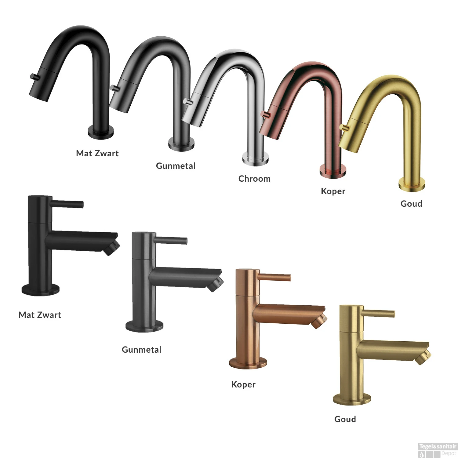 Fonteinset Boss & Wessing Mini Links Mat Zwart (Mix & Match) 5 Fonteinset Boss & Wessing Mini Links Mat Zwart (Mix & Match) - Afbeelding 3