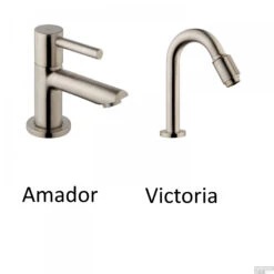 Fonteinset Mat Zwart Wiesbaden Color RVS (kraangat Rechts) -Sealkin Badkamermeubilair Winkel fonteinset rvs 5