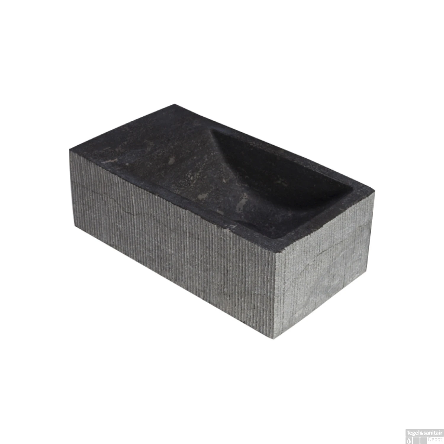 Forzalaqua Kalmar XS Hardsteen Gefrijnd Met Kraangat Links 29X16X10 Cm