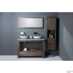 Forzalaqua Plateau Hardsteen Gefrijnd 140,5x51,5x3 Cm -Sealkin Badkamermeubilair Winkel forzalaqua plateau hardsteen gefrijnd 140 5x51 5x3 cm sfeer 1