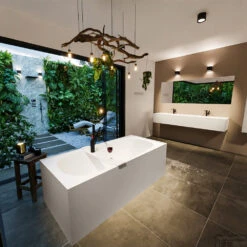 FREEZE Vrijstaand Bad 180x85cm Kleur Linen / Talc -Sealkin Badkamermeubilair Winkel freeze 1 00004