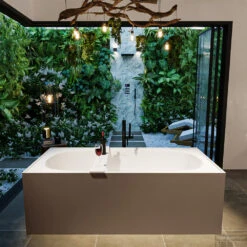 FREEZE Vrijstaand Bad 180x85cm Kleur Smoke / Talc -Sealkin Badkamermeubilair Winkel freeze 2 00007