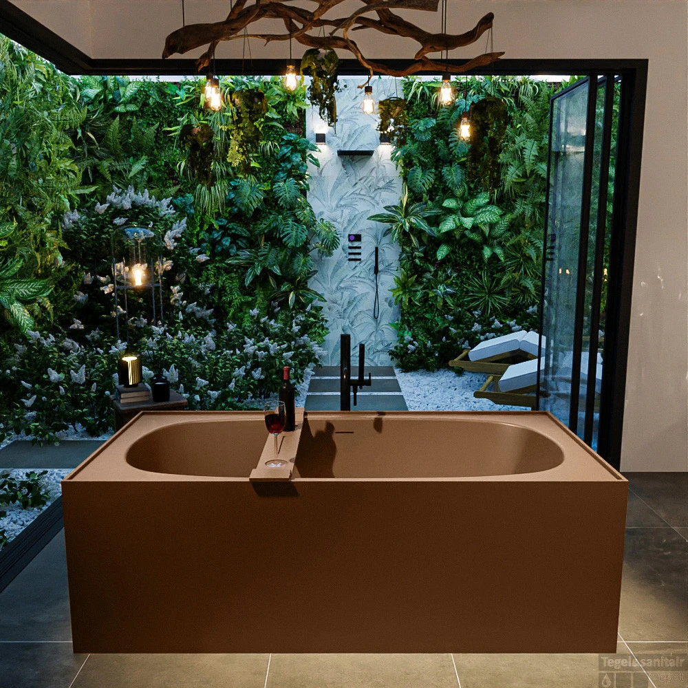 FREEZE Vrijstaand Bad 180x85cm Kleur Rust / Rust 5 FREEZE Vrijstaand Bad 180x85cm Kleur Rust / Rust - Afbeelding 3