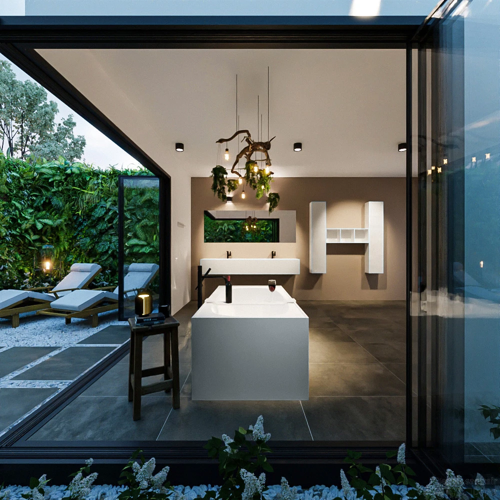 FREEZE Vrijstaand Bad 180x85cm Kleur Clay / Talc 6 FREEZE Vrijstaand Bad 180x85cm Kleur Clay / Talc - Afbeelding 4