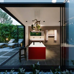 FREEZE Vrijstaand Bad 180x85cm Kleur Fire / Talc -Sealkin Badkamermeubilair Winkel freeze 3 00012