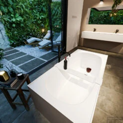 FREEZE Vrijstaand Bad 180x85cm Kleur Smoke / Talc -Sealkin Badkamermeubilair Winkel freeze 4 00007