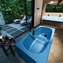 FREEZE Vrijstaand Bad 180x85cm Kleur Jeans / Jeans -Sealkin Badkamermeubilair Winkel freeze 4 00026