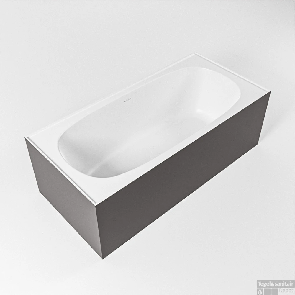 FREEZE Vrijstaand Bad 180x85cm Kleur Dark Grey / Talc 3 FREEZE Vrijstaand Bad 180x85cm Kleur Dark Grey / Talc