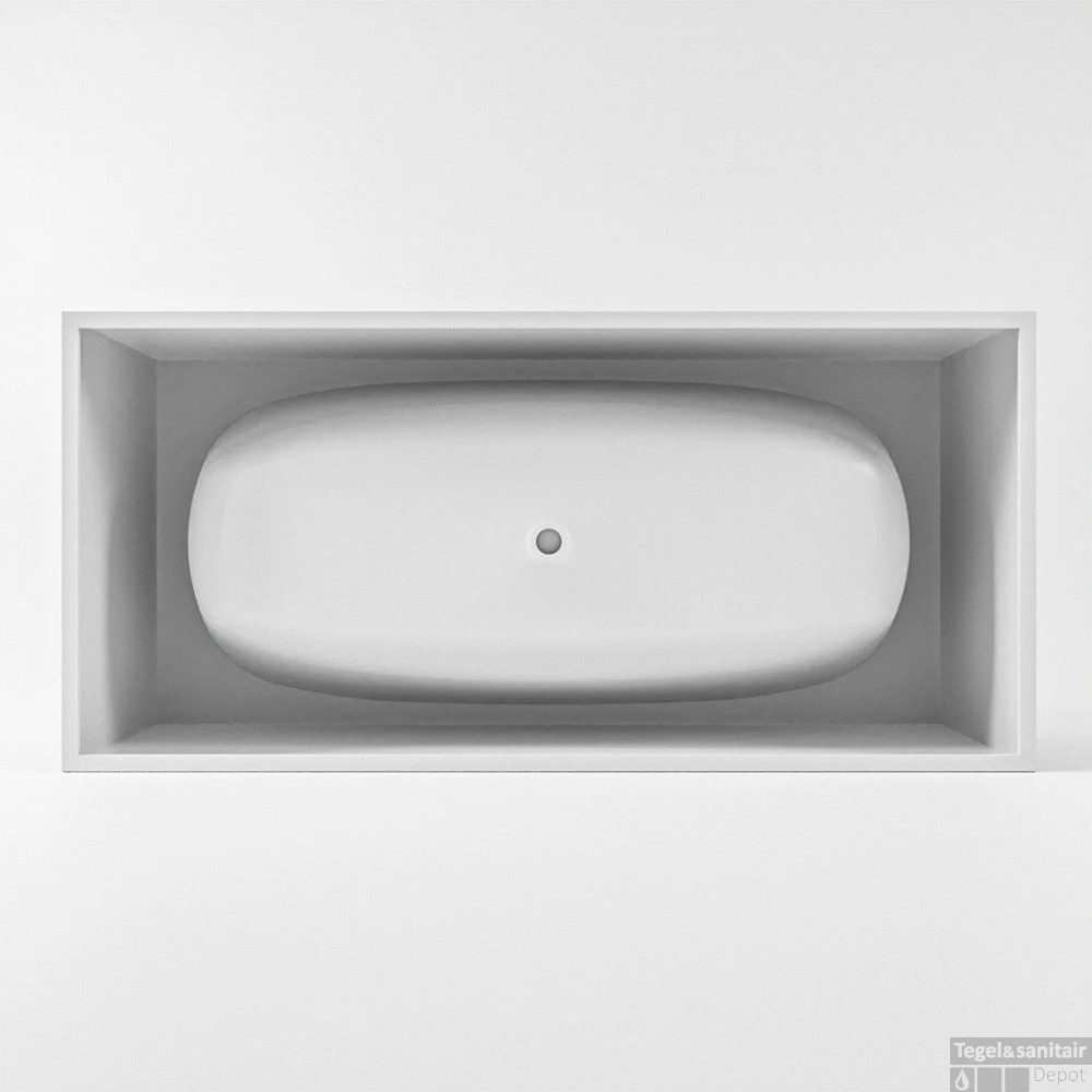 FREEZE Vrijstaand Bad 180x85cm Kleur Dark Grey / Talc 10 FREEZE Vrijstaand Bad 180x85cm Kleur Dark Grey / Talc - Afbeelding 8