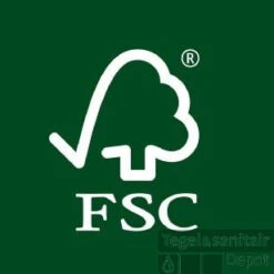 Wastafelblad Gliss Design Topdek 180x46 Cm Ruw Gerookt Incl. 4 Ophangbeugels -Sealkin Badkamermeubilair Winkel fsc 19