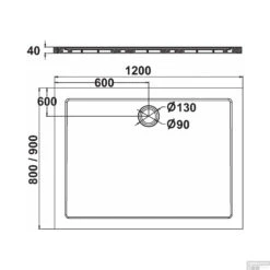 Douchebak Sealskin Fusion 120x80 Cm Inbouw Wit -Sealkin Badkamermeubilair Winkel get wet fusion douchebak inbouw rechthoek 120x80x4 cm tech