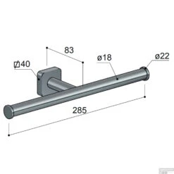 Dubbele Toiletrolhouder Hotbath Gal Geborsteld Messing PVD 7 Dubbele Toiletrolhouder Hotbath Gal Geborsteld Messing PVD -Sealkin Badkamermeubilair Winkel gla05 tech 4