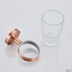 Glashouder Boss & Wessing Geborsteld Koper -Sealkin Badkamermeubilair Winkel glashouder boss wessing geborsteld koper sk22058 3