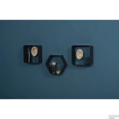 Haceka Duraline Nis Metaal Zwart Hexagon 32x28x12 Cm -Sealkin Badkamermeubilair Winkel haceka duraline nis metaal zwart hexagon 32x28x12 cm sfeer