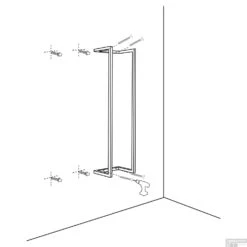 Handdoekenrek Differnz 95x25x20 Cm Wit -Sealkin Badkamermeubilair Winkel handdoekenrek differnz 95x25x20 cm wit detail