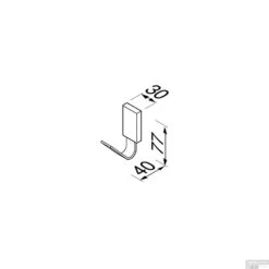 Handdoekhaak Geesa AIM Chroom -Sealkin Badkamermeubilair Winkel handdoekhaak geesa aim chroom tech