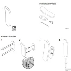 Handdoekhaak Instamat Arc Gepolijst RVS 7 Handdoekhaak Instamat Arc Gepolijst RVS -Sealkin Badkamermeubilair Winkel handdoekhaak instamat arc gepolijst rvs gebruiksaanwijzing
