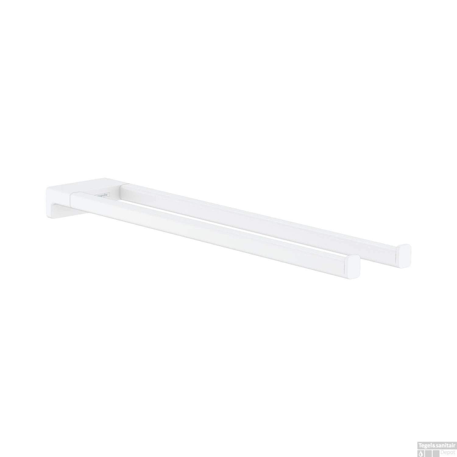 Handdoekhouder 2-lids AddStoris HansGrohe Mat Wit 3 Handdoekhouder 2-lids AddStoris HansGrohe Mat Wit