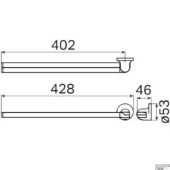 Handdoekhouder Haceka Aspen Draaibaar 43 Cm Mat Zwart -Sealkin Badkamermeubilair Winkel handdoekhouder haceka aspen draaibaar 43 cm mat zwart tec
