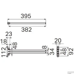 Handdoekhouder Haceka Ixi Dubbel Draaibaar 39 Cm Mat Zwart -Sealkin Badkamermeubilair Winkel handdoekhouder haceka ixi dubbel draaibaar 39 cm mat zwart tec