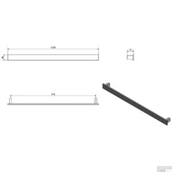 Handdoekhouder Sapho Patron 100x6 Cm Wit 9 Handdoekhouder Sapho Patron 100x6 Cm Wit -Sealkin Badkamermeubilair Winkel handdoekhouder sapho patron 100x6 cm wit tech