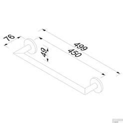 Handdoekrek Geesa Nemox 50 Cm Zwart -Sealkin Badkamermeubilair Winkel handdoekrek geesa nemox 50 cm zwart tech
