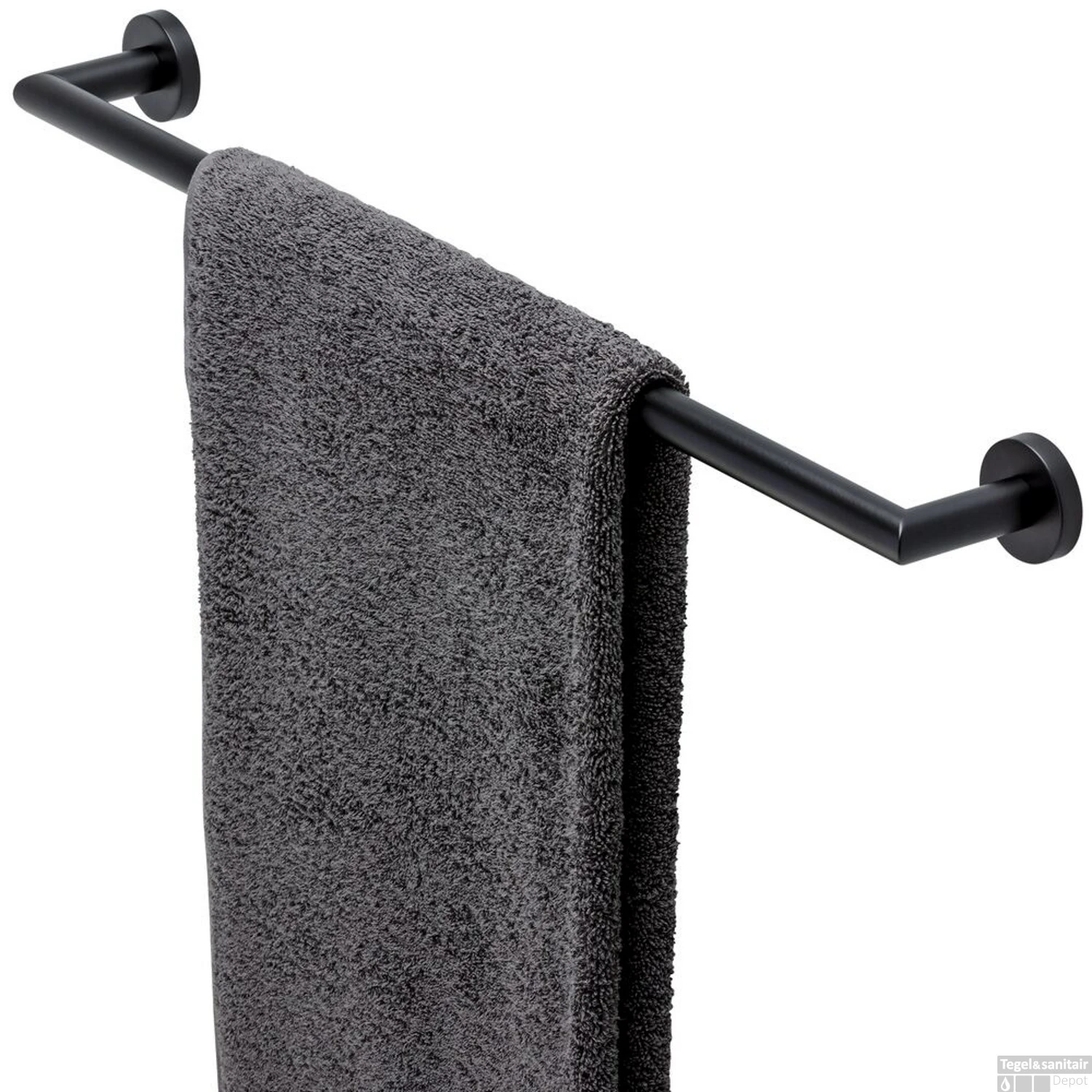 Handdoekrek Geesa Nemox 65 Cm Zwart 4 Handdoekrek Geesa Nemox 65 Cm Zwart - Afbeelding 2