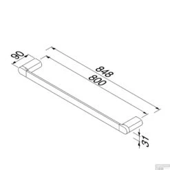 Handdoekrek Geesa Wynk 85 Cm Chroom -Sealkin Badkamermeubilair Winkel handdoekrek geesa wynk 85 cm chroom tech 1