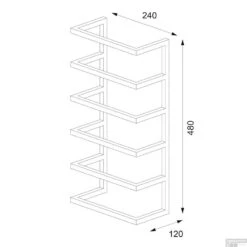 Handdoekrek Sealskin Carré 24x48x12cm Mat Zwart -Sealkin Badkamermeubilair Winkel handdoekrek sealskin carr 24x48x12cm mat zwart tech