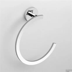 Handdoekring Clou Flat Chroom