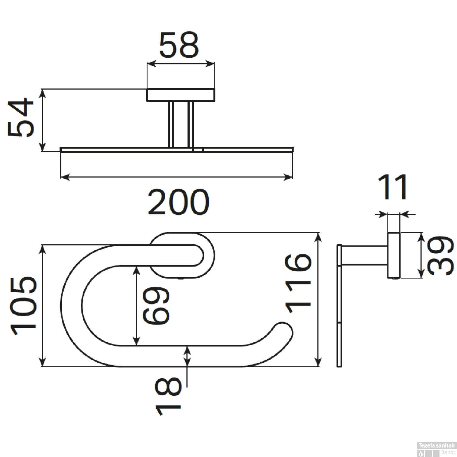 Handdoekring Haceka Gio Chroom 6 Handdoekring Haceka Gio Chroom - Afbeelding 4