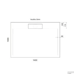 Douchebak Gegoten Marmer Sapho Irena 140x100x3.5 Cm Rechthoek Wit -Sealkin Badkamermeubilair Winkel hi140100 douchebak marmer sapho irena 140x100x3.5 cm rechthoek wit 7