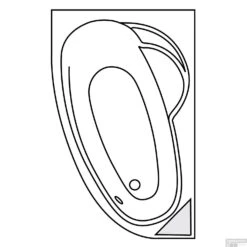 Hoekbad Allibert Ladvia 175x110 Asymmetrisch Rechts -Sealkin Badkamermeubilair Winkel hoekbad allibert ladvia 175x110 asymmetrisch rechts tech 1