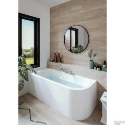 Hoekbad Allibert Serena 170x75x56 Cm Wit Links -Sealkin Badkamermeubilair Winkel hoekbad allibert serena 170x75x56 cm wit sfeer2 1