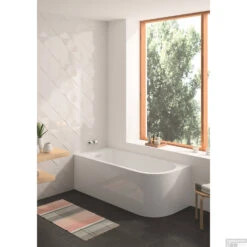 Hoekbad Allibert Serena 170x75x56 Cm Wit Links -Sealkin Badkamermeubilair Winkel hoekbad allibert serena 170x75x56 cm wit sfeer 1