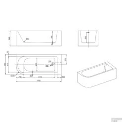 Hoekbad Allibert Serena 170x75x56 Cm Wit Rechts 15 Hoekbad Allibert Serena 170x75x56 Cm Wit Rechts -Sealkin Badkamermeubilair Winkel hoekbad allibert serena 170x75x56 cm wit tec